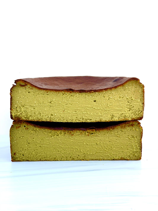 Cake Creamery Matcha Basque Cheesecake